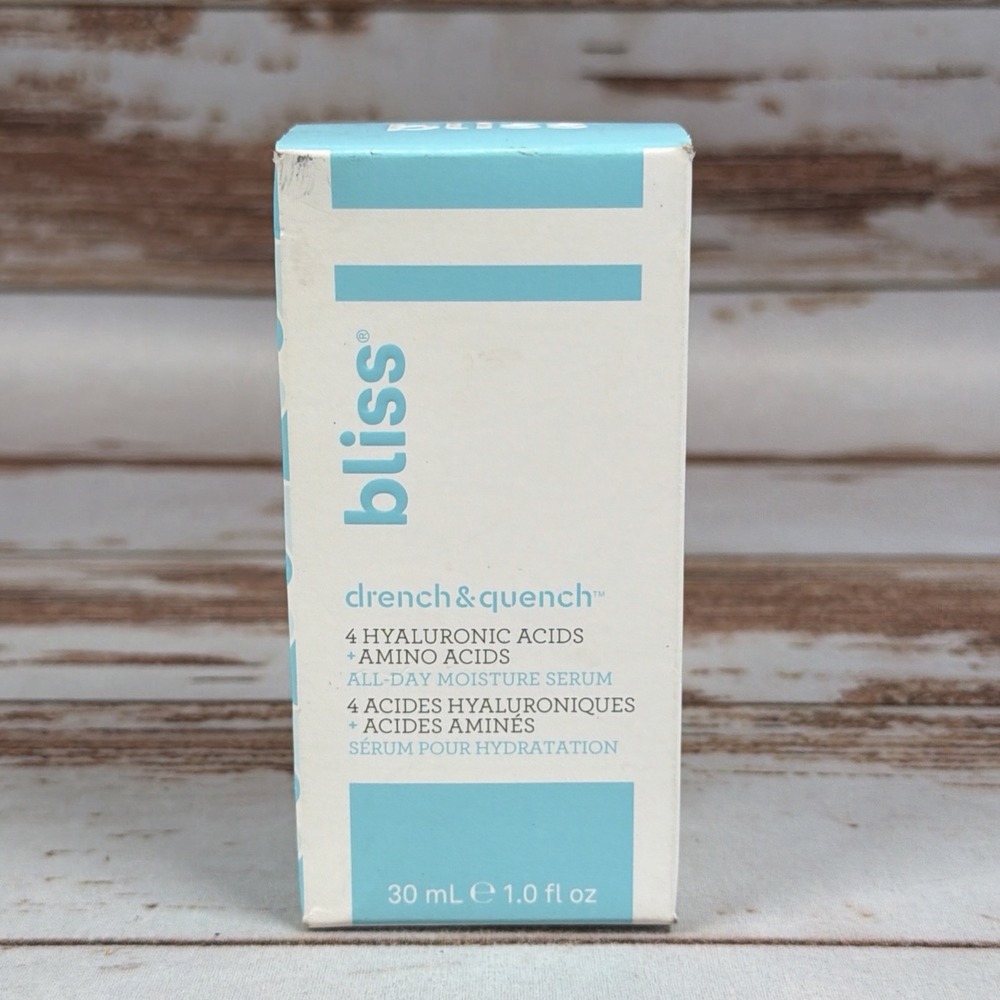 Bliss Drench & Quench All-Day Moisturizing Serum Hyaluronic Acid 1oz (30mL)